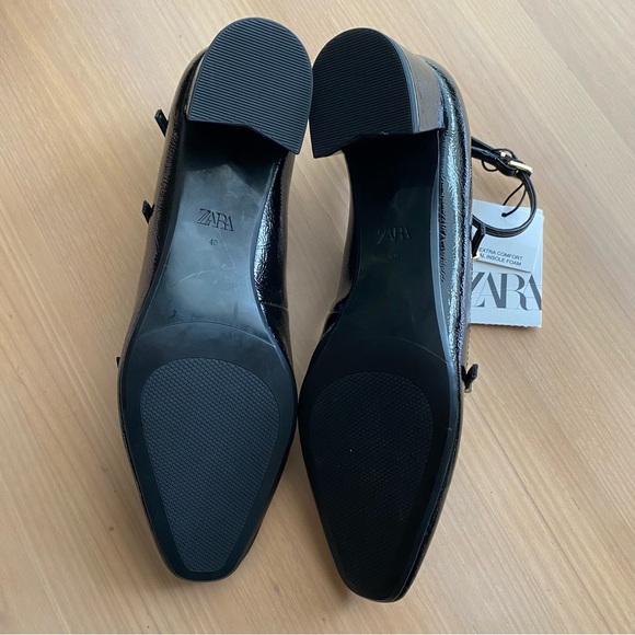 Zara black patent strappy maryjane heels - Picture 11 of 16